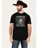 Image #1 - Moonshine Spirit Men's Official Trademark Short Sleeve Graphic T-Shirt , Black, hi-res