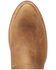 Image #6 - Lane Women's Plain Jane Western Booties - Round Toe, Brown, hi-res