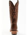 Image #5 - Justin Men's Brindle Western Boots - Square Toe, Brown, hi-res