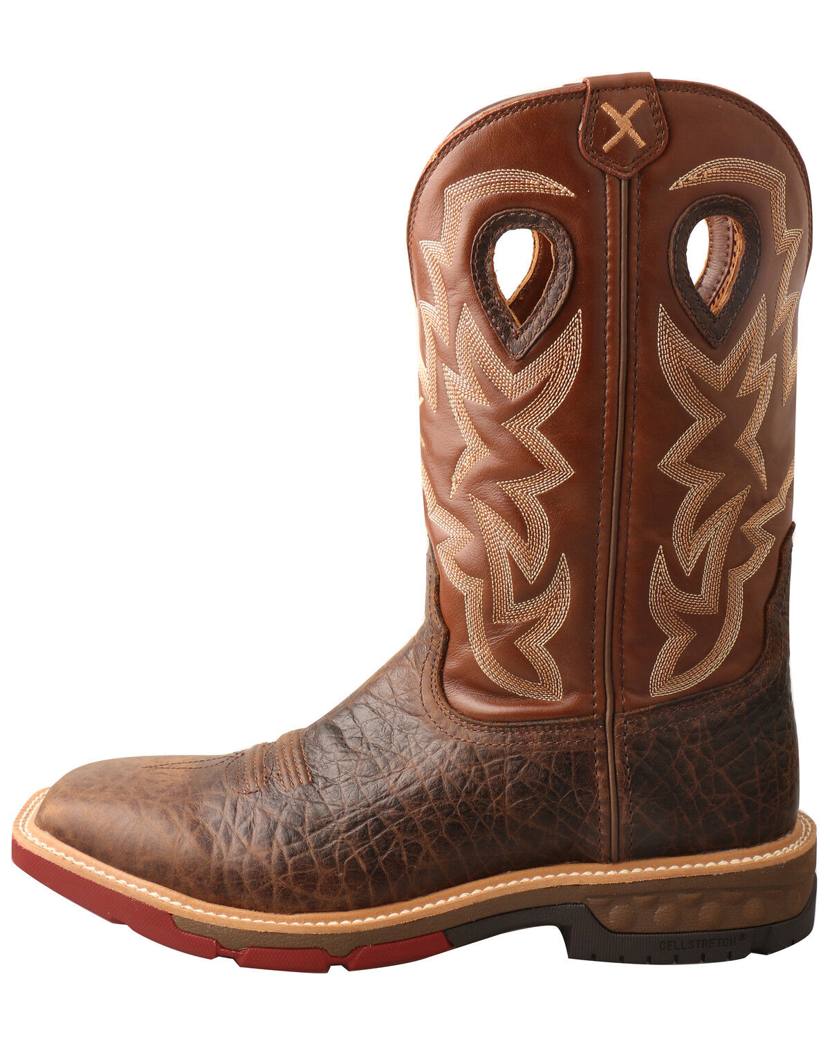 Image #3 - Twisted X Men's Brown Western Work Boots - Soft Toe, Brown, hi-res