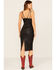 Image #5 - Wonderwest Women's Studded Leather Dress, Black, hi-res