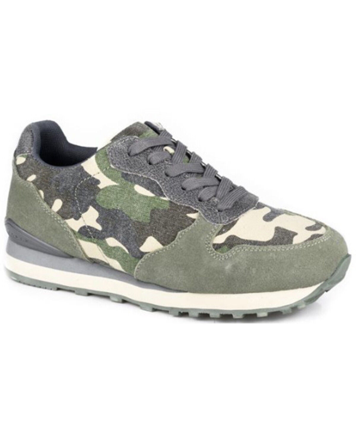 Roper Women's Giddy Up Camo Casual Shoes, Green, hi-res