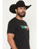 Image #2 - Wrangler Men's Boot Barn Exclusive Mexico Logo Short Sleeve Graphic T-Shirt, Black, hi-res