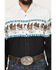 Image #3 - Roper Men's Horse Border Print Long Sleeve Snap Western Shirt, White, hi-res