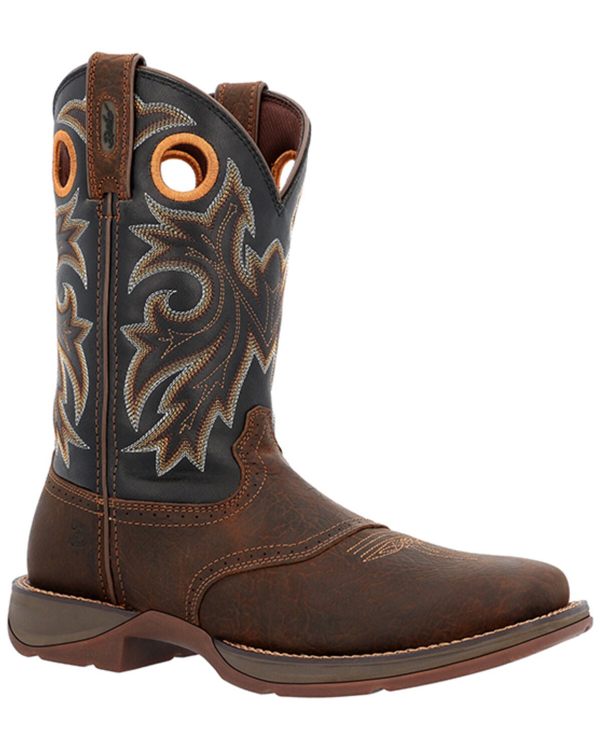 Durango Men's 11" Rebel Performance Western Boots - Broad Square Toe, Brown, hi-res