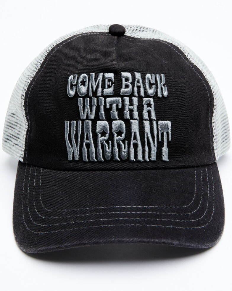 Idyllwind Women's Come Back With A Warrant Mesh-Back Ball Cap , Black, hi-res