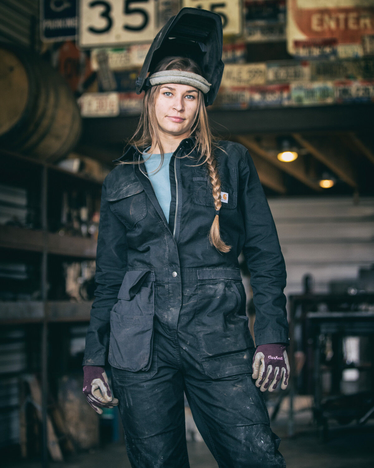 women's utility coveralls