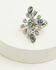 Image #2 - Lainey Wilson Women's Adjustable Burst Stone Ring, Silver, hi-res