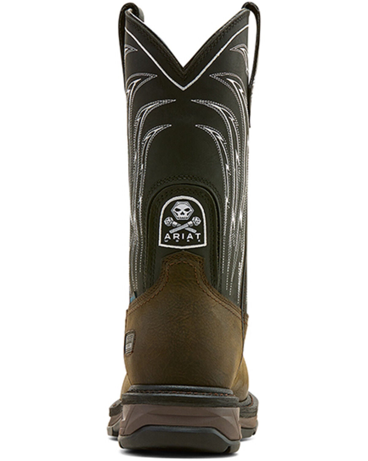 Image #6 - Ariat Men's WorkHog&reg; XT Bolt Skull Waterproof Work Boots - Carbon Toe, Brown, hi-res