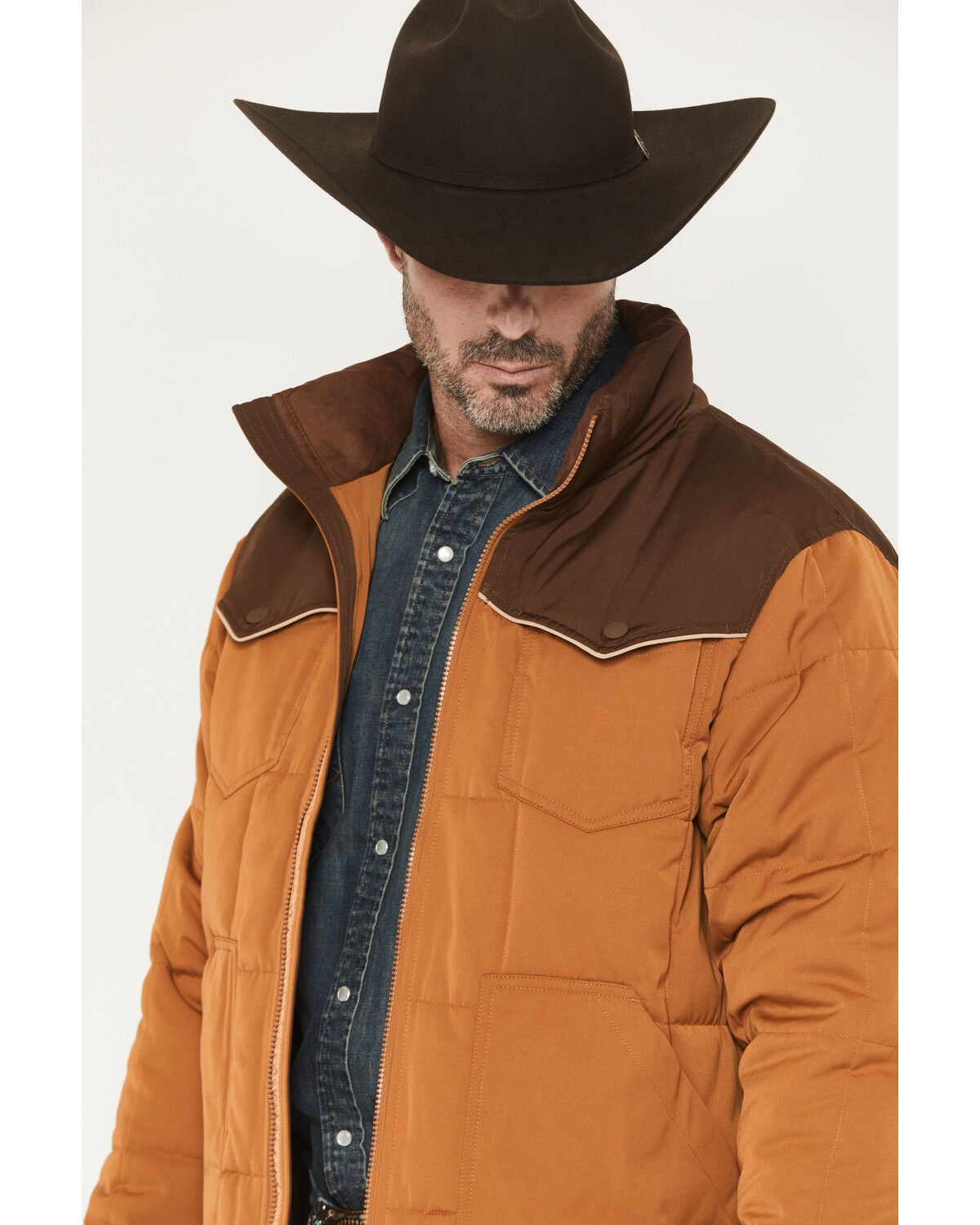 Image #2 - Kimes Ranch Men's Colt Zip-Up Puffer Jacket, Cognac, hi-res