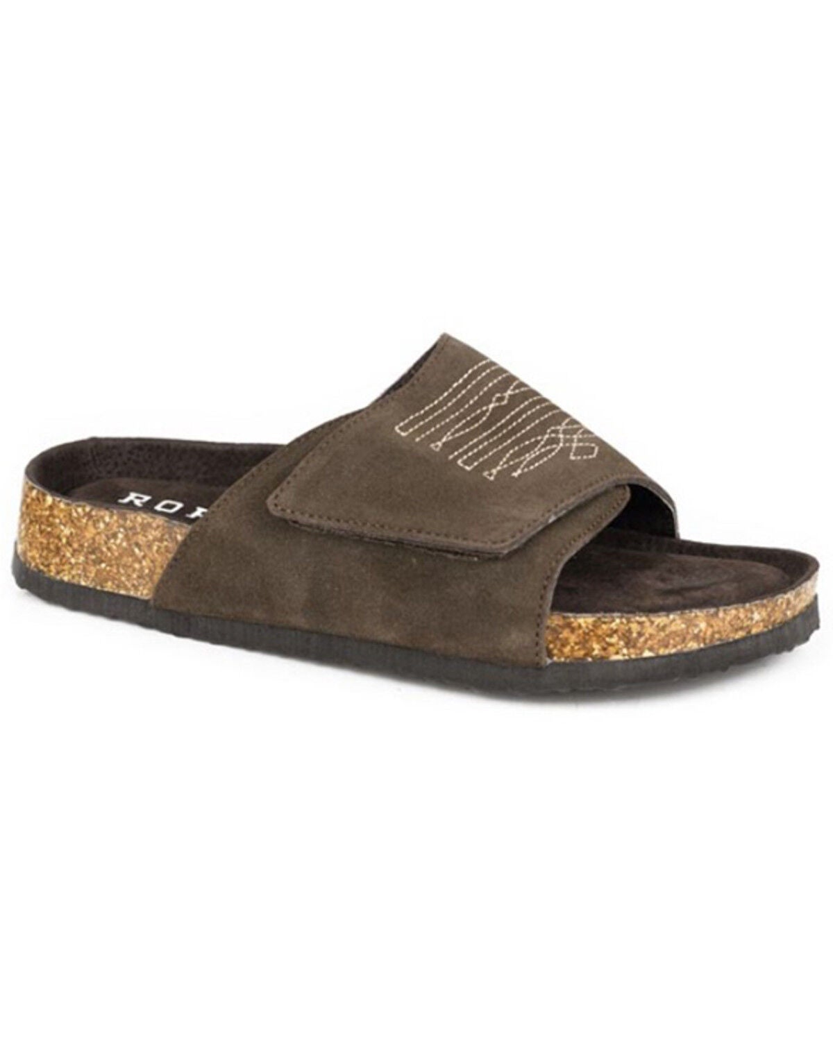 Image #1 - Roper Women's Nomad Suede Sandals, Brown, hi-res
