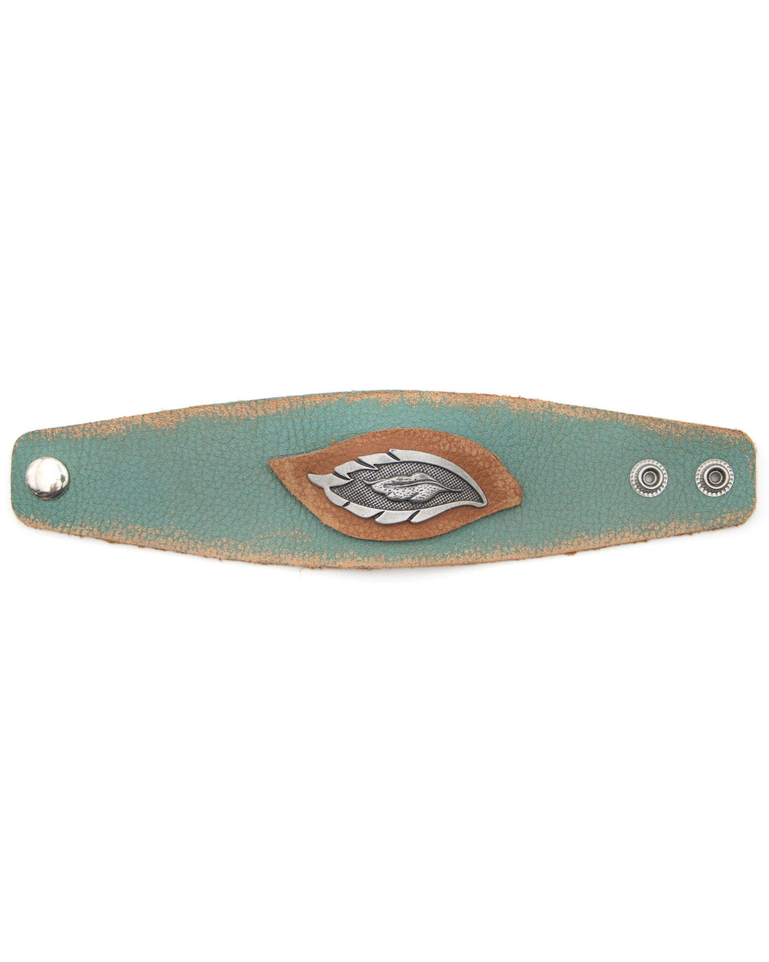Image #2 - Cowgirl Confetti Women's Feather Step Cuff Bracelet, Turquoise, hi-res