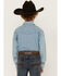 Wrangler Boys' Denim Long Sleeve Snap Western Shirt, Stonewash, hi-res
