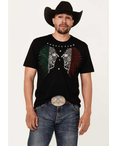 Image #2 - Affliction Men's Sun Tribe Short Sleeve Graphic T-Shirt , Black, hi-res