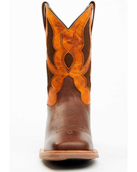 Image #4 - Cody James Men's Xtreme Xero Gravity Western Performance Boots - Broad Square Toe, Orange, hi-res