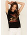 Rodeo Quincy Women's Thunderstruck Cowboy Graphic Short Sleeve Tee , Black, hi-res