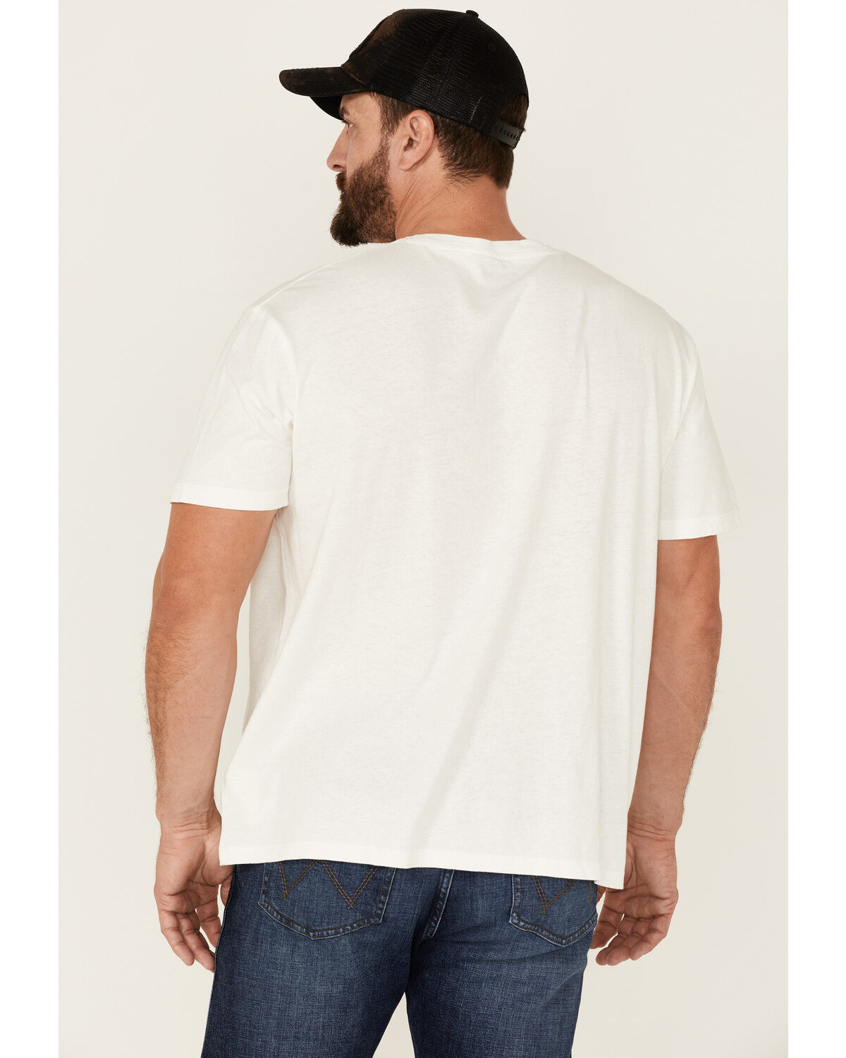 Image #4 - Wrangler X Fender Men's On Tour Nashville Vintage Graphic T-Shirt, White, hi-res
