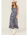 Image #1 - Cotton & Rye Women's Floral Print Midi Sundress, Blue, hi-res