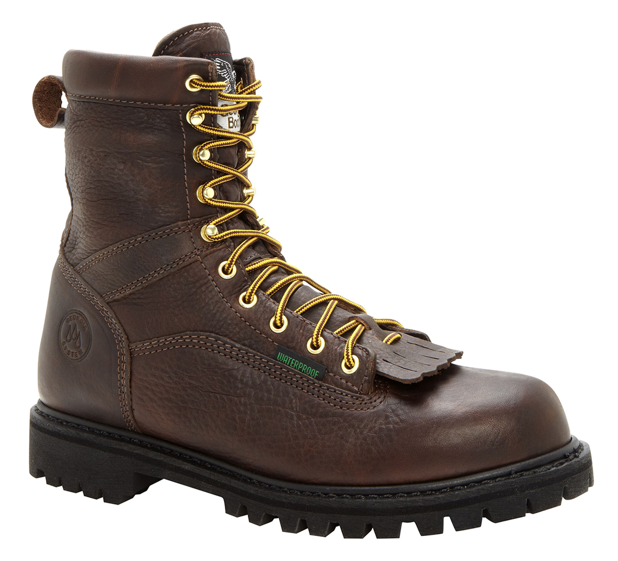 Georgia low heel logger boots hotsell