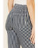Show Me Your Mumu Women's Berkeley Striped Flare Leg Jeans, Grey, hi-res