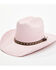 Image #1 - Shyanne Infant Girls' Little Charro Straw Cowboy Hat, Pink, hi-res