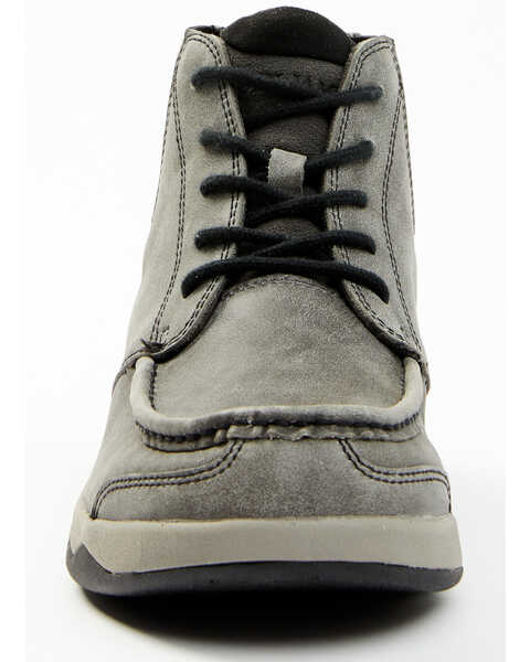 Image #5 - Cody James Men's Trusted Glacier Lace-Up Casual Chelsea Boots - Moc Toe , Grey, hi-res