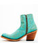 Image #3 - Caborca Silver Women's Katherine Western Booties - Round Toe, Turquoise, hi-res