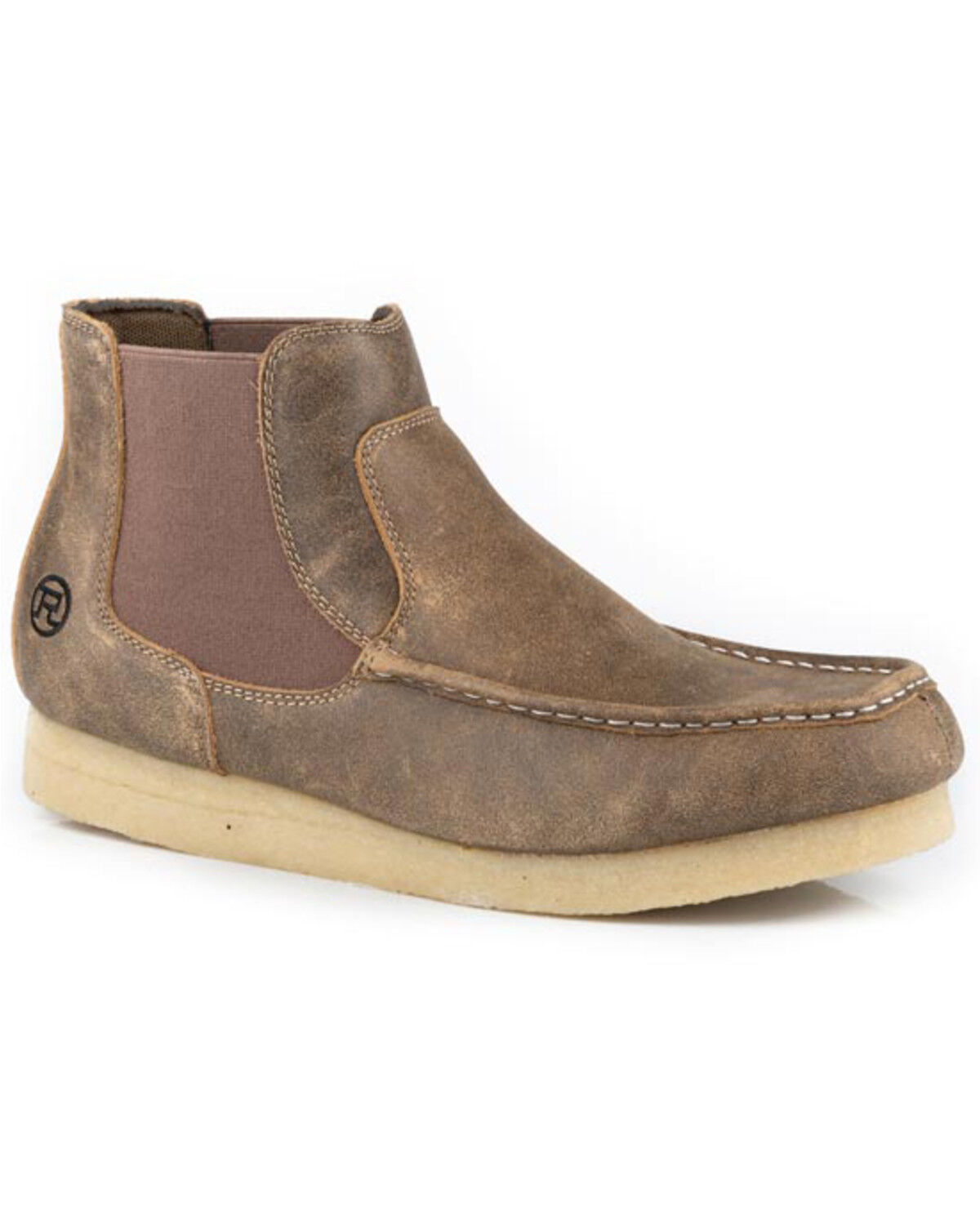 Image #1 - Roper Men's Gumsticker Romeo Casual Shoes - Moc Toe, Brown, hi-res