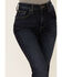 Lee Women's High Rise Dark Wash Late Night Flare Jeans , Dark Blue, hi-res