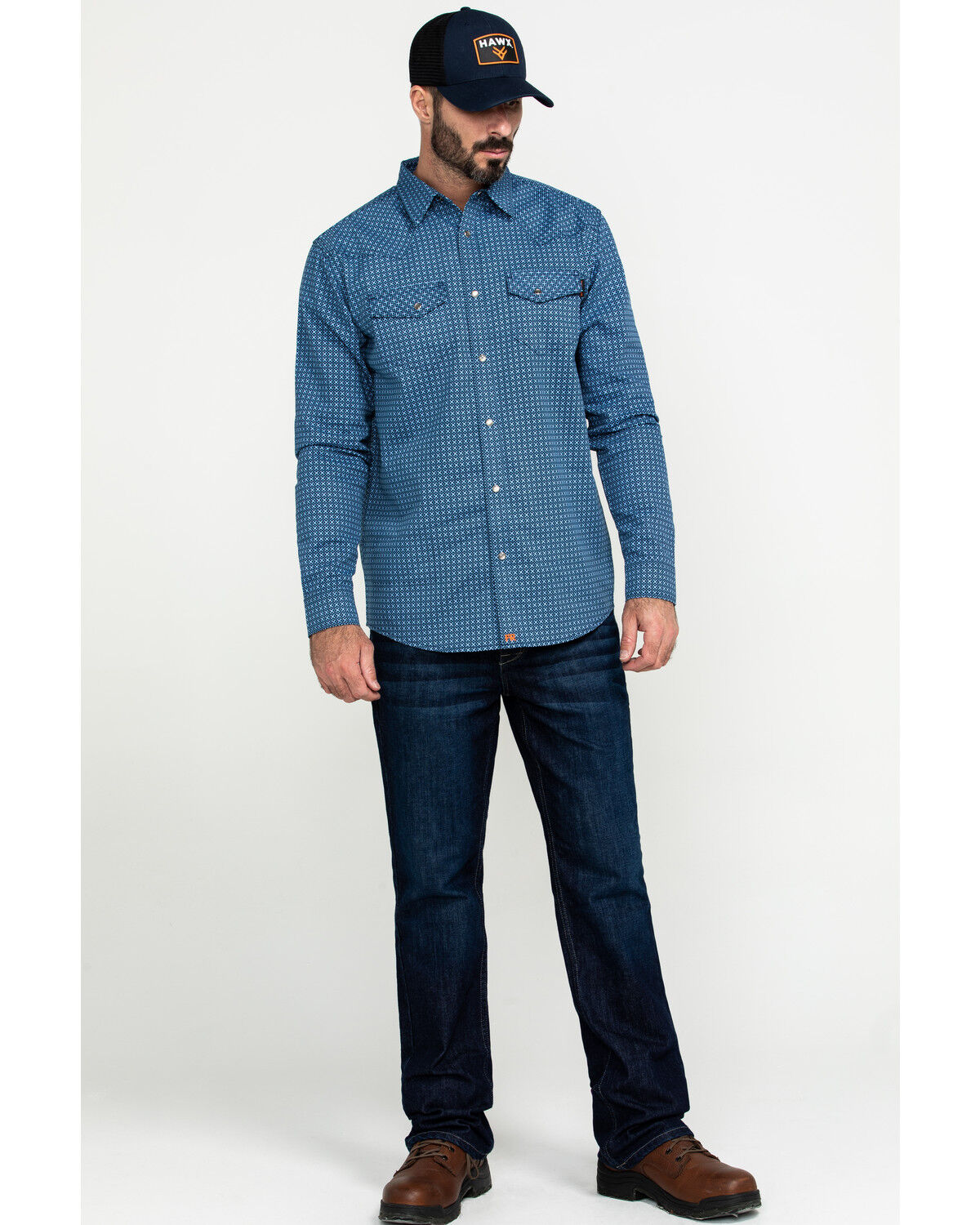 Image #6 - Cody James Men's FR Millikin Dark Slim Bootcut Work Jeans, Indigo, hi-res