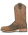 Image #2 - Double H Men's Anton Western Work Boots - Steel Toe, Brown, hi-res