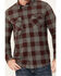 Image #3 - Brothers and Sons Men's Kent Long Sleeve Button Down Shirt, Burgundy, hi-res