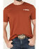 Image #3 - Rock & Roll Denim Men's Boot Barn Exclusive Longhorn Skull Short Sleeve Graphic T-Shirt, Rust Copper, hi-res