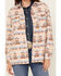 Image #3 - Ely Walker Women's Southwestern Print Sherpa Lined Shacket, Multi, hi-res