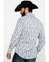 Image #2 - Rock & Roll Denim Men's Crinkle Washed Print Long Sleeve Western Shirt , White, hi-res