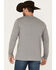 Wrangler Men's Buffalo Logo Graphic Long Sleeve T-Shirt, Grey, hi-res