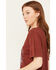 Image #2 - American Highway Women's Rambler Ranch Horseshoe Short Sleeve Graphic Tee, Rust Copper, hi-res