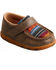 Image #1 - Twisted X Toddler Boys' Serape Canvas Driving Shoes - Moc Toe, Brown, hi-res