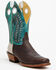 Image #1 - Hondo Boots - Bronc Rider Western Boots - Square Toe, Chocolate, hi-res
