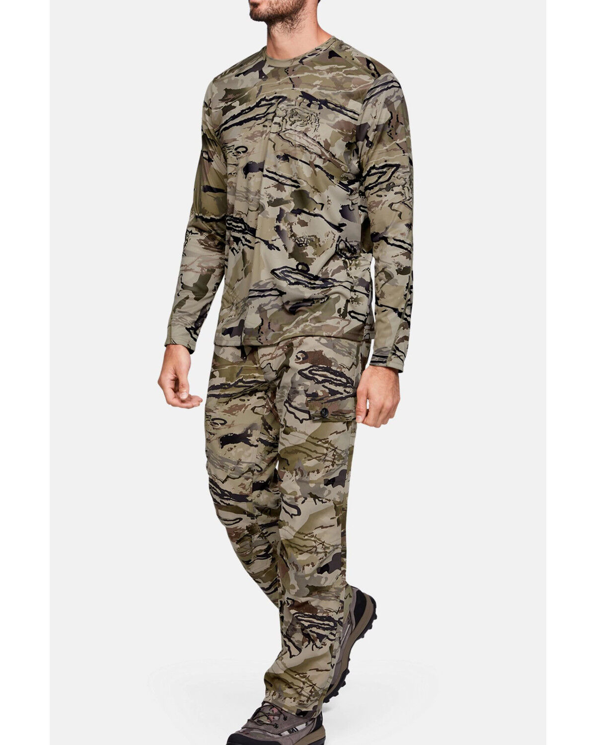 Image #4 - Under Armour Men's Barren Iso-Chill Brushline Long Sleeve Work Shirt, Camouflage, hi-res