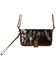 STS Ranchwear Women's Hair On Cowhide Crossbody Wallet , Black, hi-res