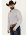 Image #2 - Cinch Men's Geo Print Long Sleeve Button-Down Stretch Western Shirt, White, hi-res