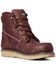 Image #1 - Ariat Men's Rusted Copper Rebar Wedge 6" H20 Moc Work Boot - Round Toe, Brown, hi-res