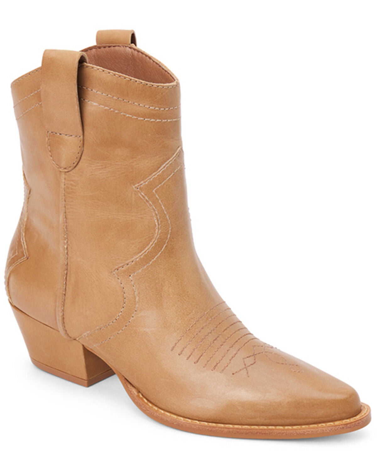 Image #1 - Matisse Women's Arlo Western Booties - Round Toe, Natural, hi-res