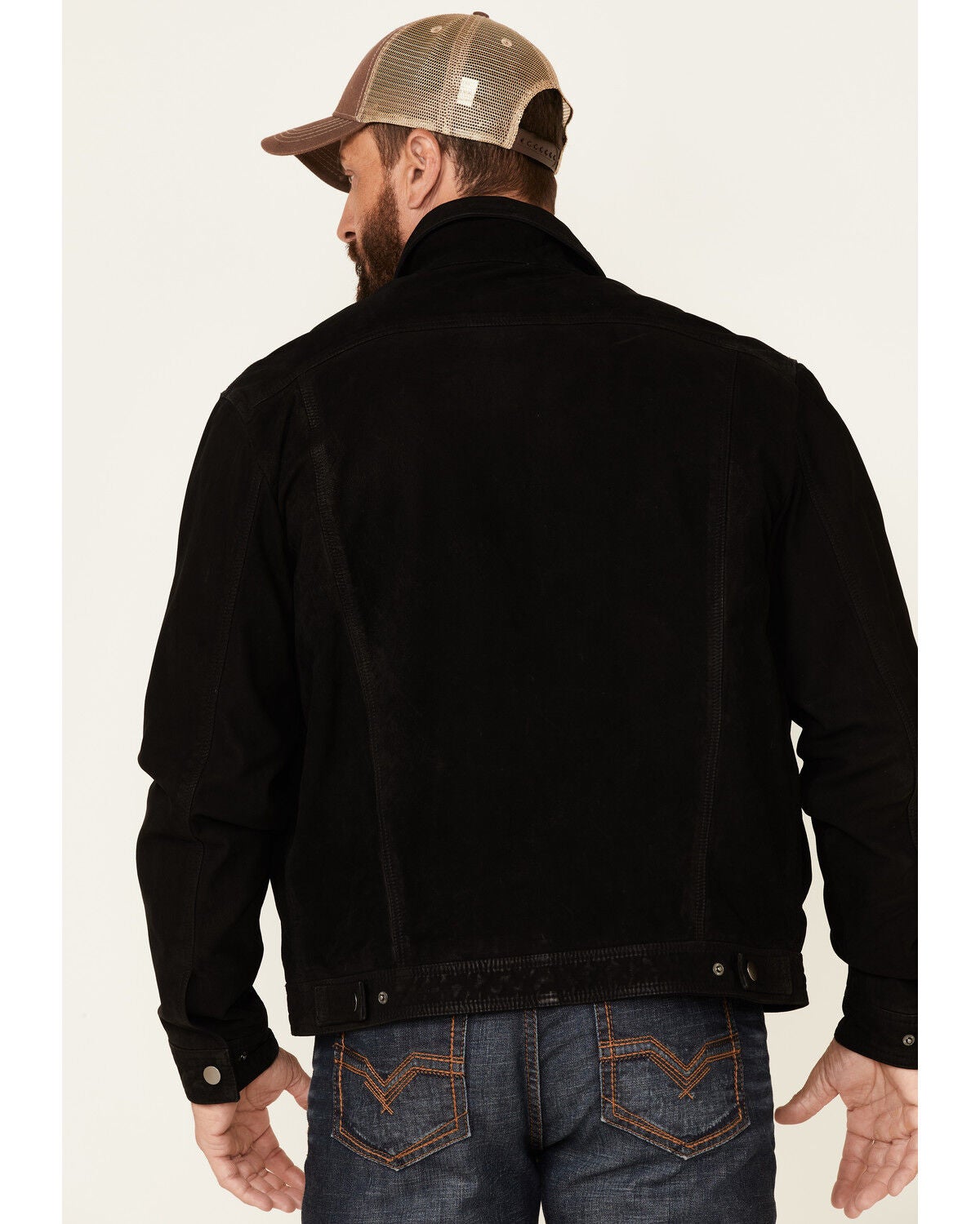 Stetson Men's Distressed Black Leather 