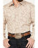 Image #3 - Stetson Men's Paisley Long Sleeve Western Snap Shirt , Lt Brown, hi-res