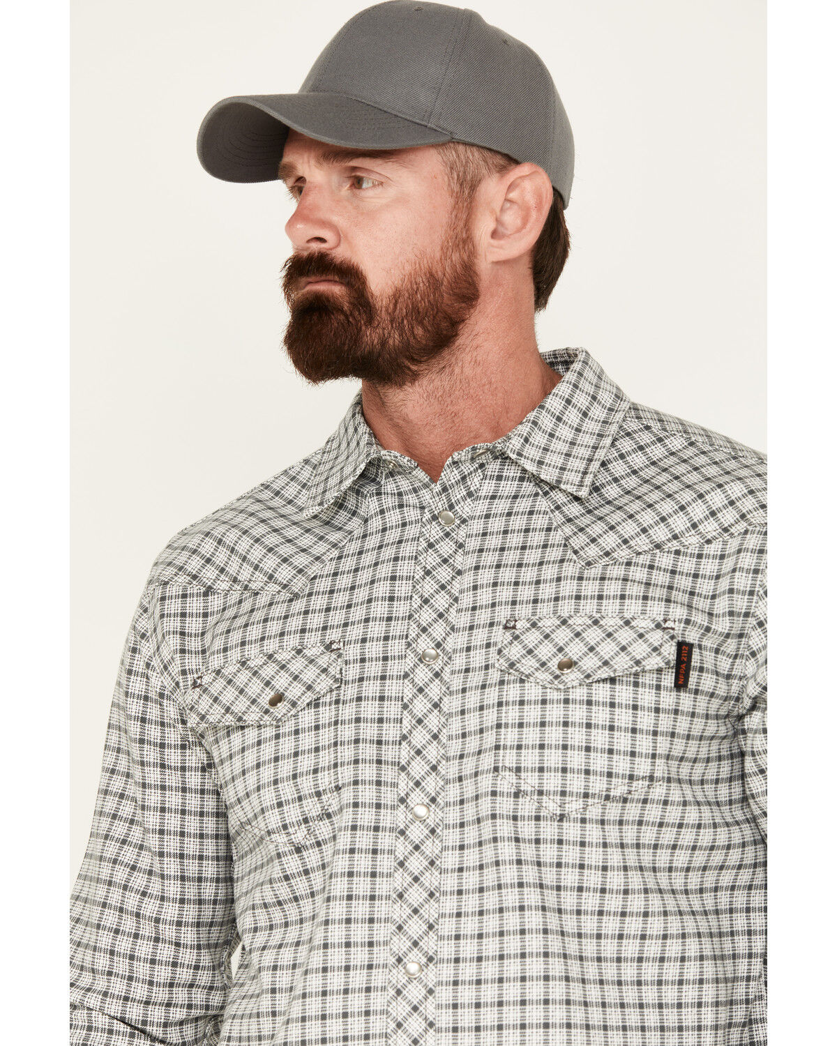 Image #2 - Cody James Men's FR Lightweight Logo Long Sleeve Pearl Snap Stretch Work Shirt, , hi-res