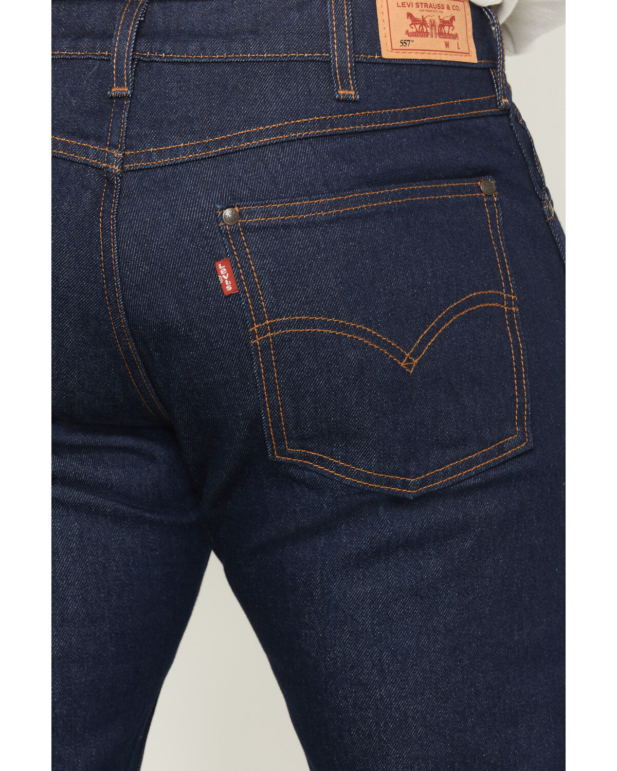 Image #4 - Levi's Men's 557® Dark Wash Straight Denim Jeans, Dark Wash, hi-res