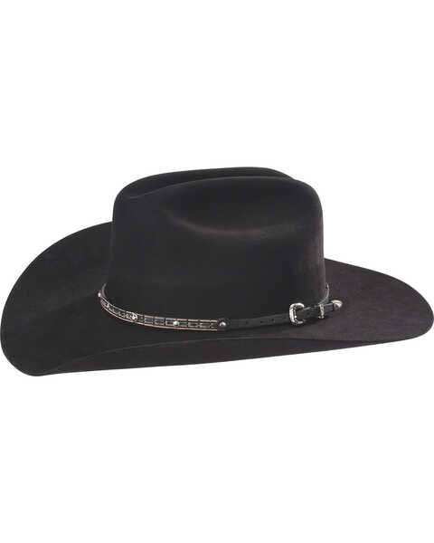 Image #1 - Phunky Horse Sheriff Star Leather Hat Band , Lt Brown, hi-res