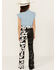 Image #3 - Saints & Hearts Girls' Cow Print Flare Pants, Black, hi-res